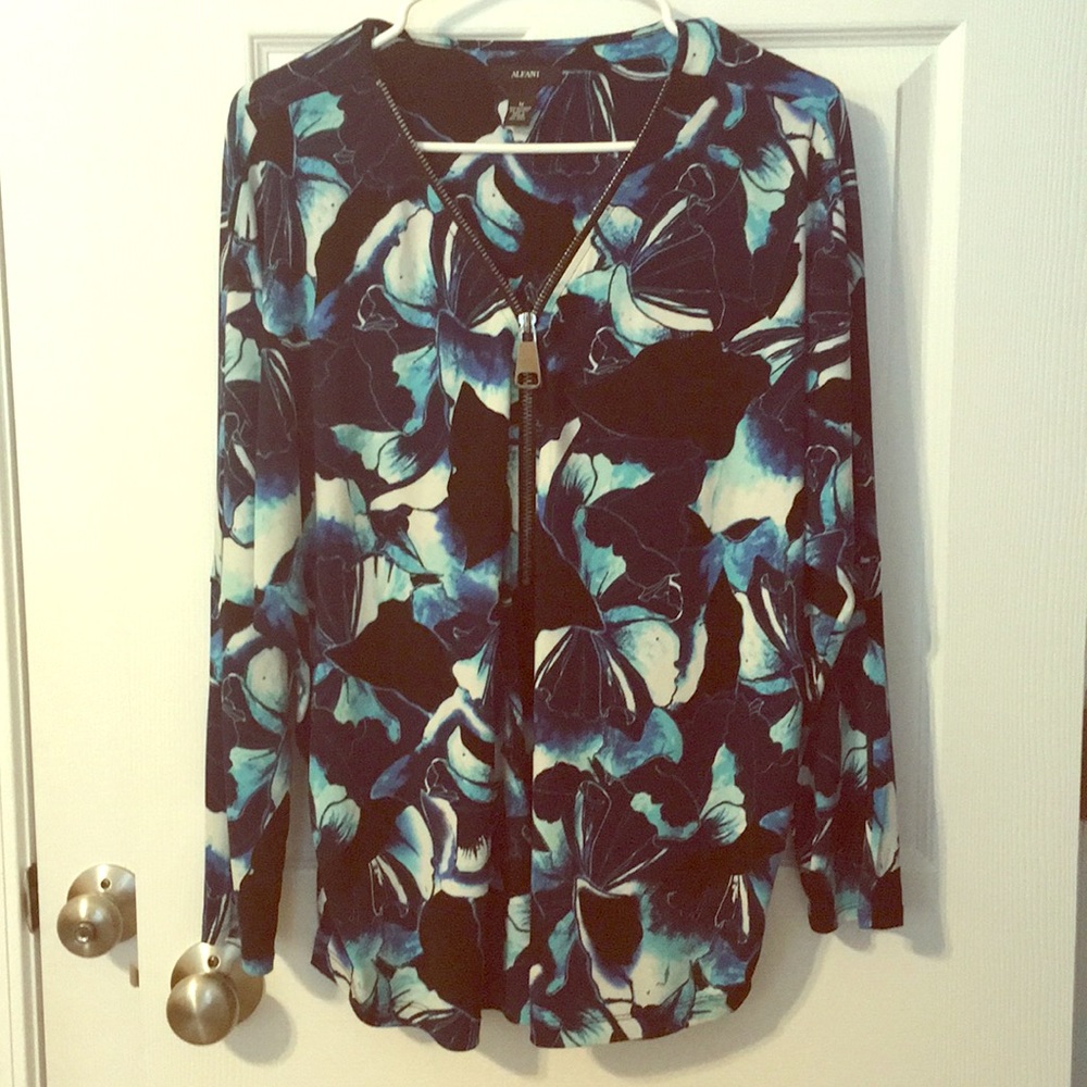 Alfani Zippered Top